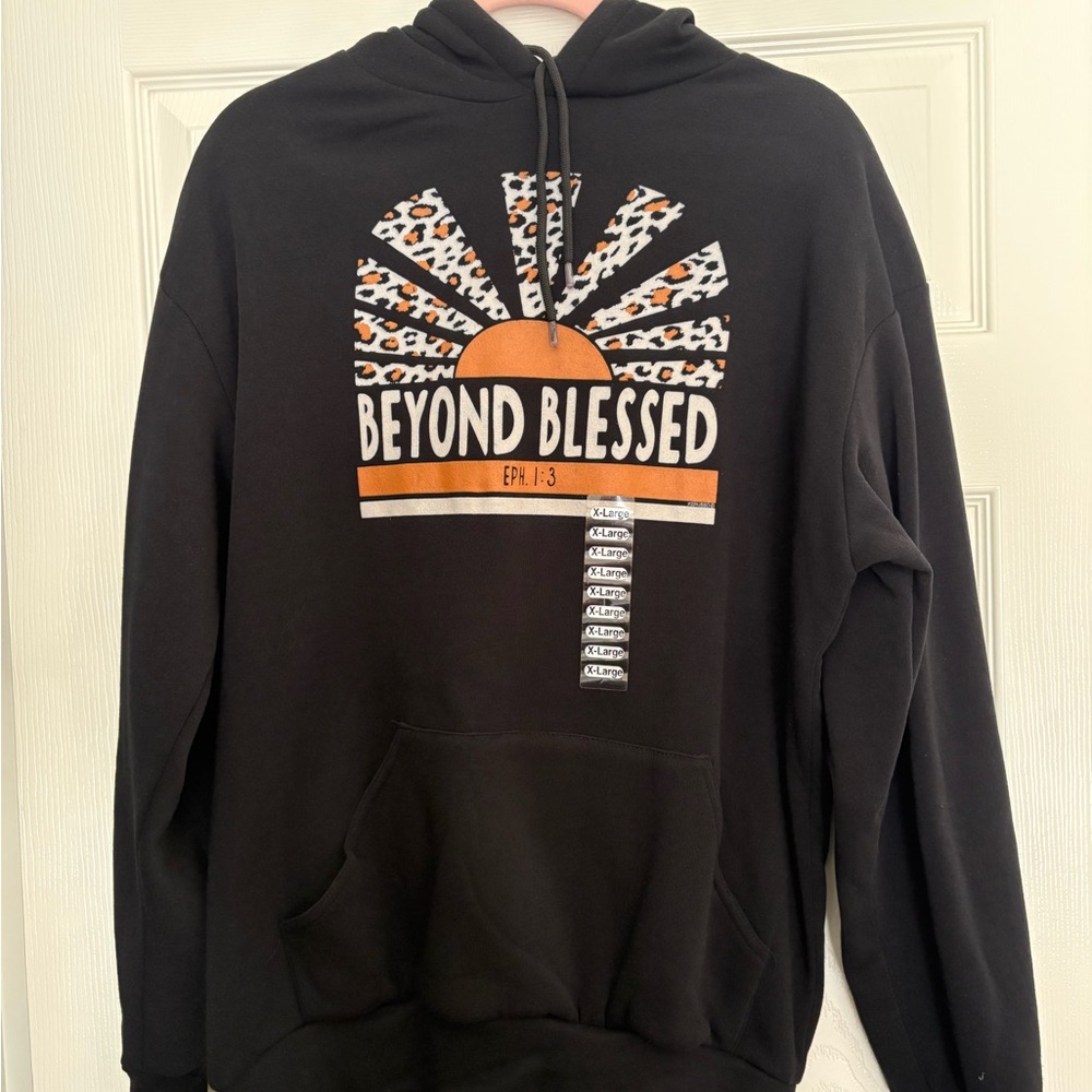 Original Deluxe Black and Orange Graphic Hoodie